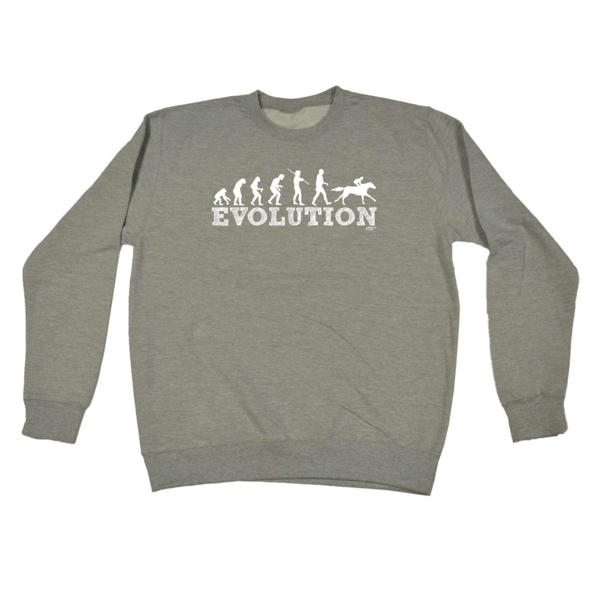 Animal Evolution Horse Riding - Funny Novelty Sweatshirt - 123t Australia | Funny T-Shirts Mugs Novelty Gifts