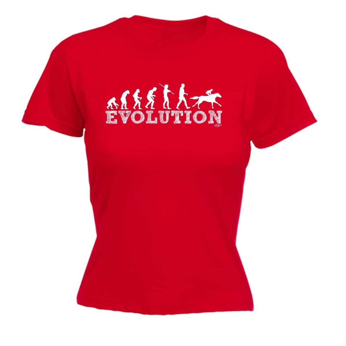 Animal Evolution Horse Riding - Funny Novelty Womens T-Shirt T Shirt Tshirt - 123t Australia | Funny T-Shirts Mugs Novelty Gifts