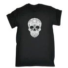 Artistic Skull - Mens Funny Novelty T-Shirt Tshirts BLACK T Shirt - 123t Australia | Funny T-Shirts Mugs Novelty Gifts