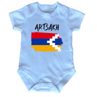 Artsakh Country Flag Nationality - Babygrow Baby - 123t Australia | Funny T-Shirts Mugs Novelty Gifts