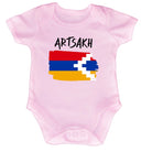 Artsakh Country Flag Nationality - Babygrow Baby - 123t Australia | Funny T-Shirts Mugs Novelty Gifts