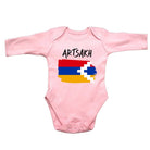 Artsakh Country Flag Nationality - Babygrow Baby - 123t Australia | Funny T-Shirts Mugs Novelty Gifts