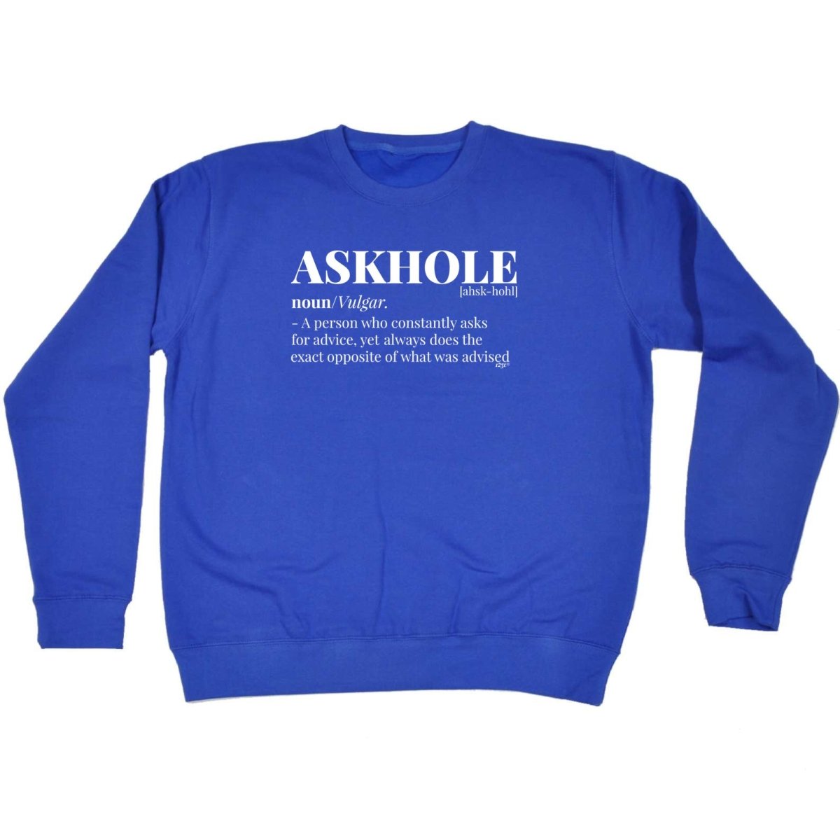 Askhole Noun - Funny Novelty Sweatshirt - 123t Australia | Funny T-Shirts Mugs Novelty Gifts