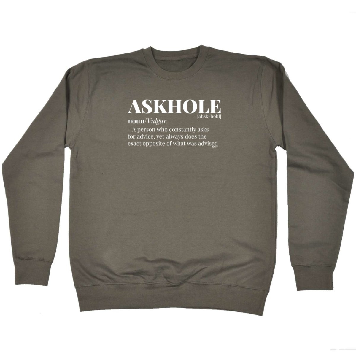 Askhole Noun - Funny Novelty Sweatshirt - 123t Australia | Funny T-Shirts Mugs Novelty Gifts