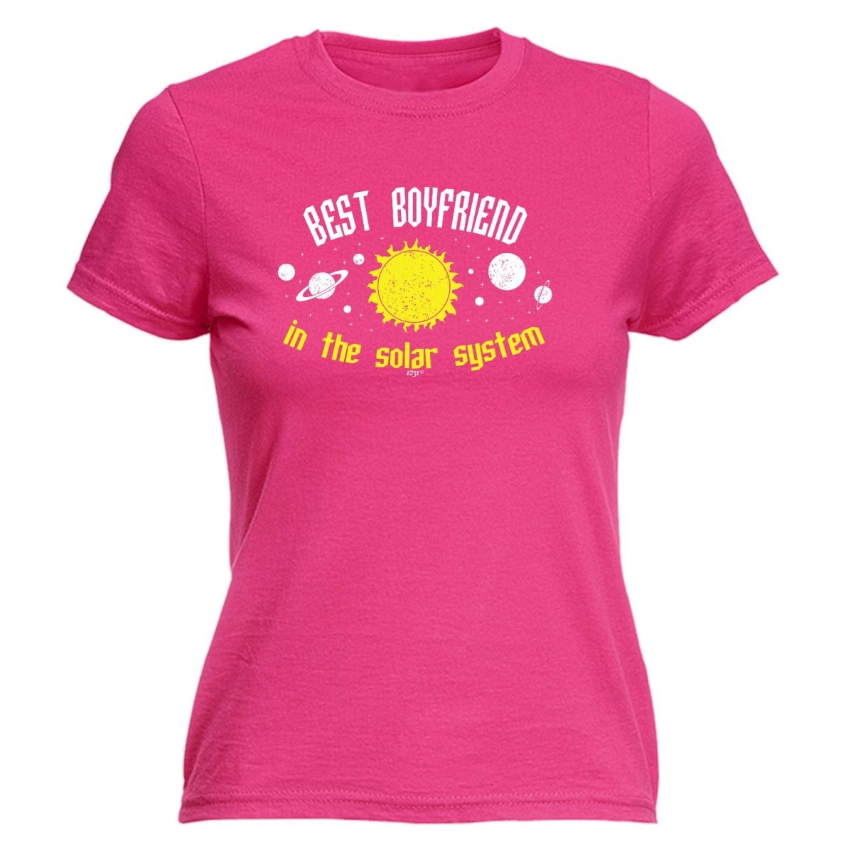 Best Boyfriend Solar System - Funny Novelty Womens T-Shirt T Shirt Tshirt - 123t Australia | Funny T-Shirts Mugs Novelty Gifts