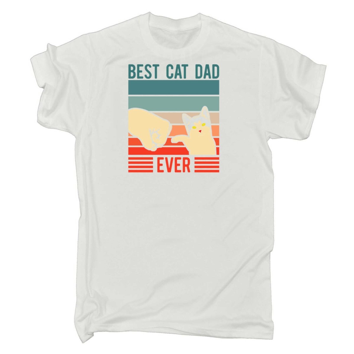 Best Cat Dad Ever Paw - Mens Funny T-Shirt Tshirts - 123t Australia | Funny T-Shirts Mugs Novelty Gifts