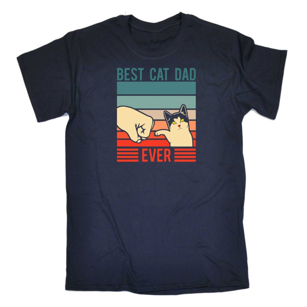 Best Cat Dad Ever Paw - Mens Funny T-Shirt Tshirts - 123t Australia | Funny T-Shirts Mugs Novelty Gifts