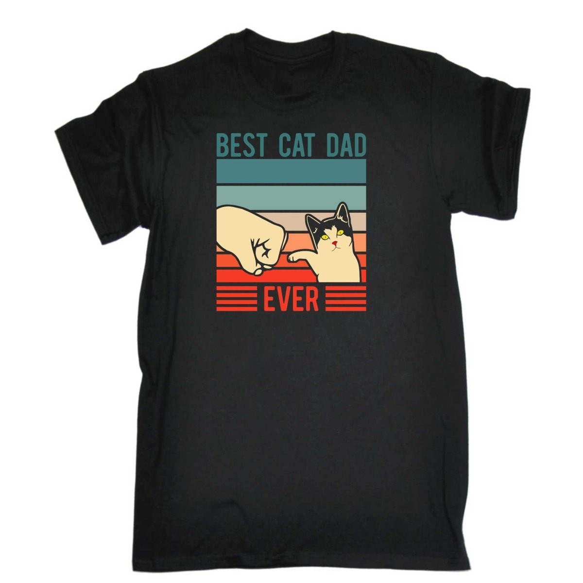 Best Cat Dad Ever Paw - Mens Funny T-Shirt Tshirts - 123t Australia | Funny T-Shirts Mugs Novelty Gifts