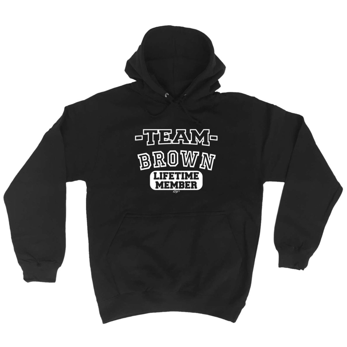 Brown V2 Team Lifetime Member - Funny Novelty Hoodies Hoodie - 123t Australia | Funny T-Shirts Mugs Novelty Gifts