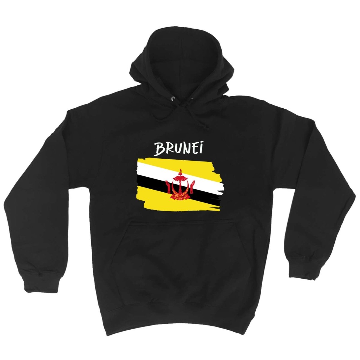 Brunei Country Flag Nationality - Hoodies Hoodie - 123t Australia | Funny T-Shirts Mugs Novelty Gifts