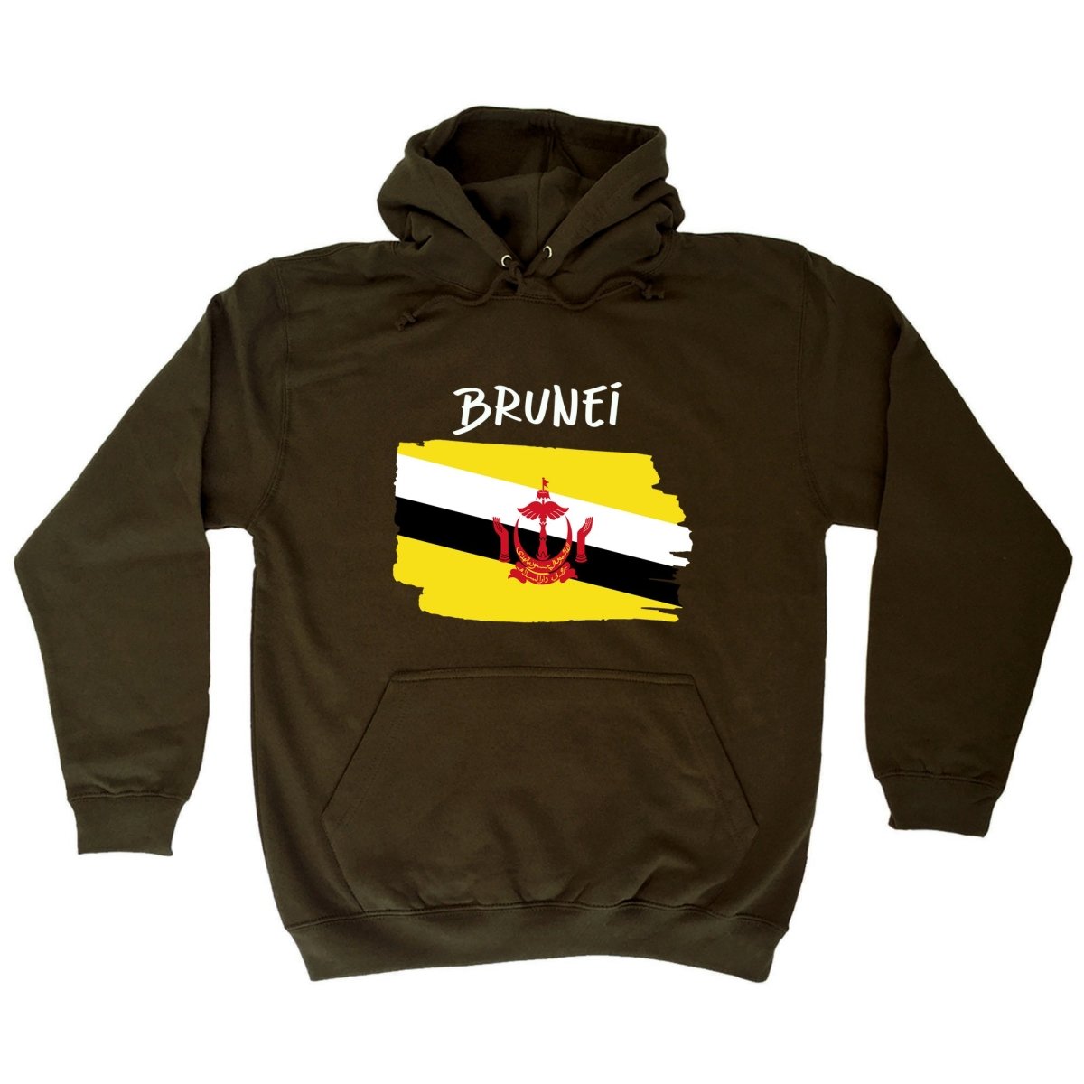 Brunei Country Flag Nationality - Hoodies Hoodie - 123t Australia | Funny T-Shirts Mugs Novelty Gifts