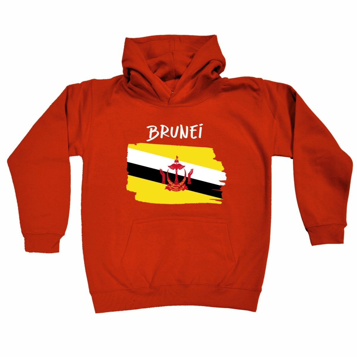 Brunei Country Flag Nationality - Kids Children Hoodie - 123t Australia | Funny T-Shirts Mugs Novelty Gifts