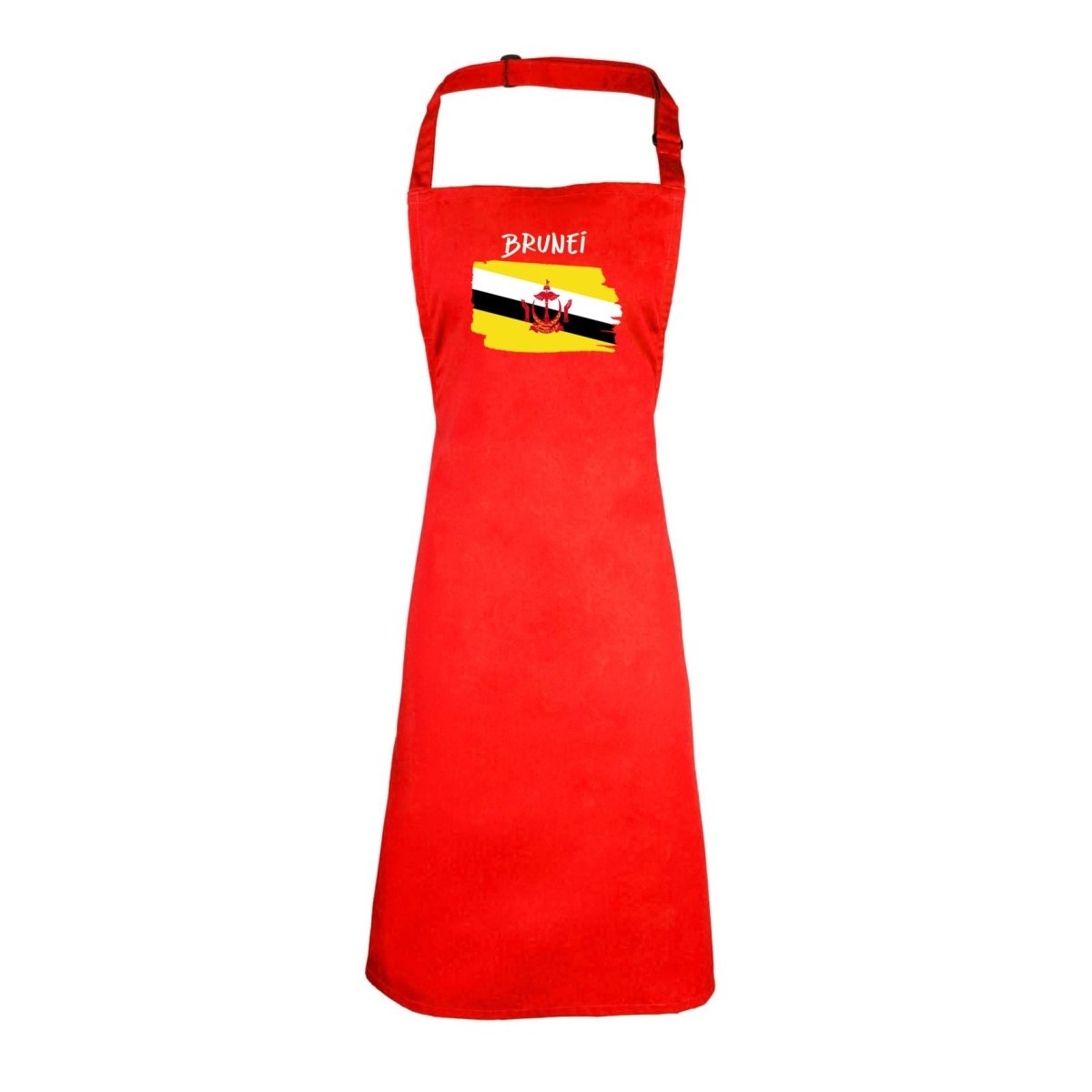 Brunei Country Flag Nationality - Kitchen Apron - 123t Australia | Funny T-Shirts Mugs Novelty Gifts