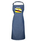 Brunei Country Flag Nationality - Kitchen Apron - 123t Australia | Funny T-Shirts Mugs Novelty Gifts