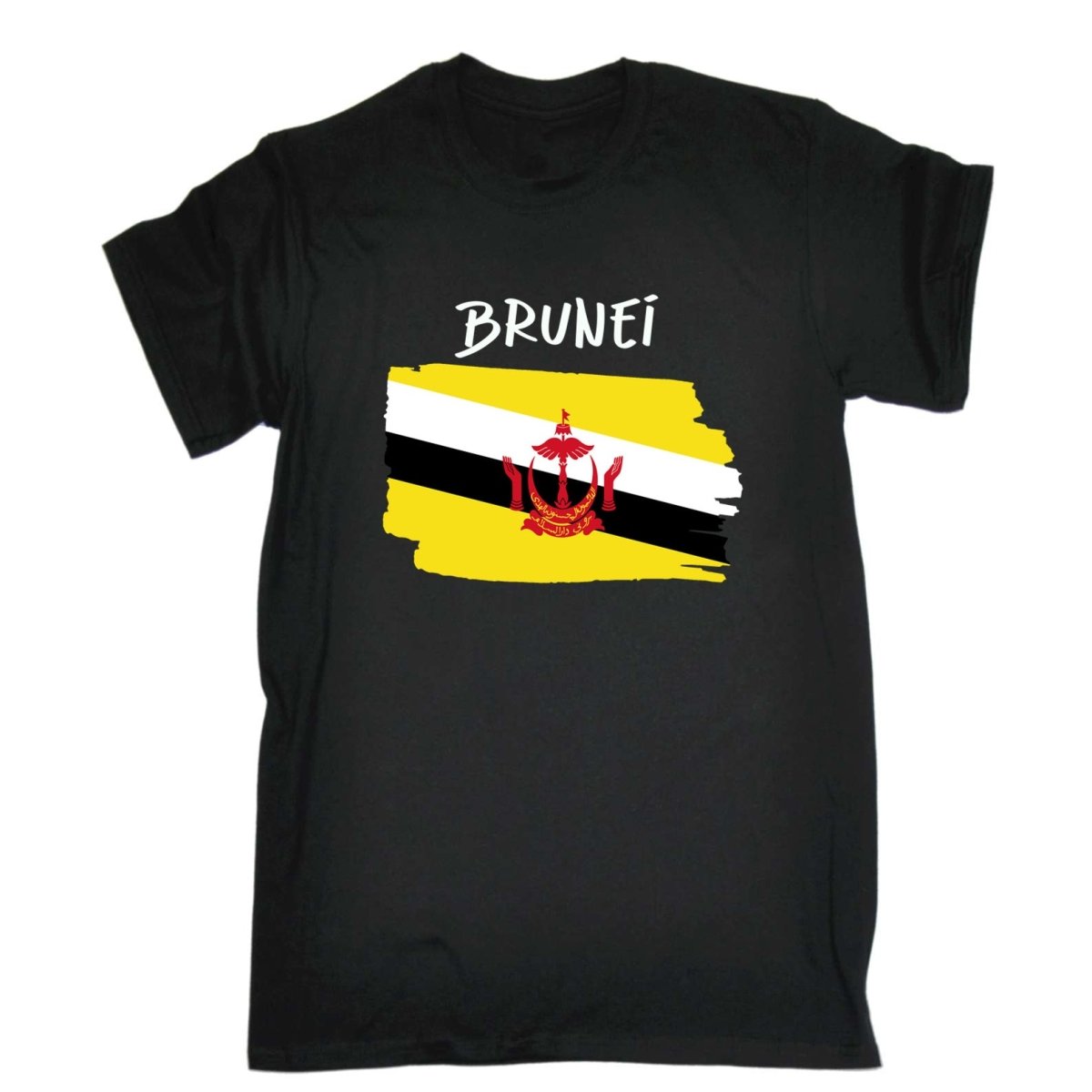 Brunei - Country Flag Nationality Mens T-Shirt T Shirt Tshirts - 123t Australia | Funny T-Shirts Mugs Novelty Gifts