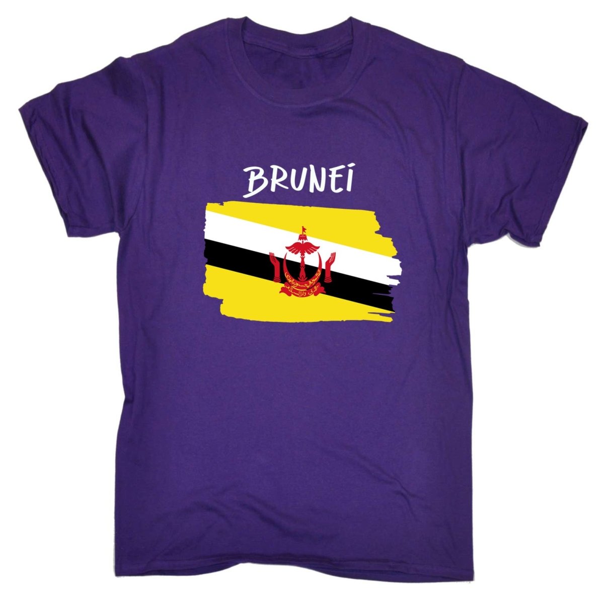 Brunei - Country Flag Nationality Mens T-Shirt T Shirt Tshirts - 123t Australia | Funny T-Shirts Mugs Novelty Gifts