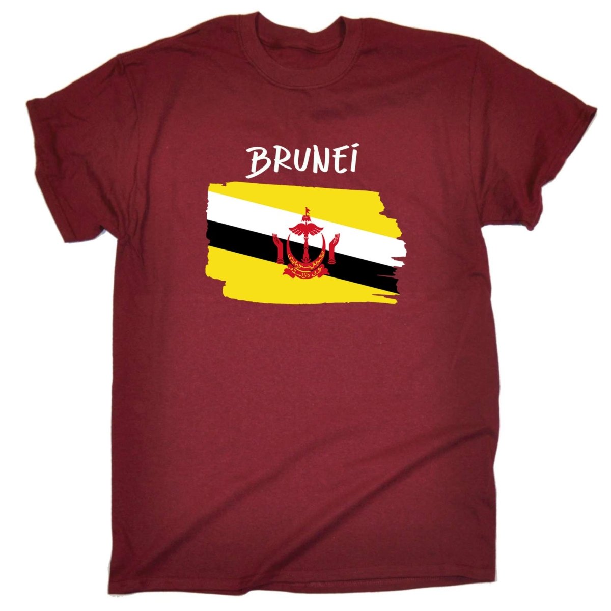 Brunei - Country Flag Nationality Mens T-Shirt T Shirt Tshirts - 123t Australia | Funny T-Shirts Mugs Novelty Gifts