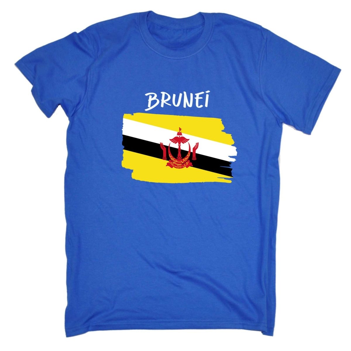 Brunei - Country Flag Nationality Mens T-Shirt T Shirt Tshirts - 123t Australia | Funny T-Shirts Mugs Novelty Gifts