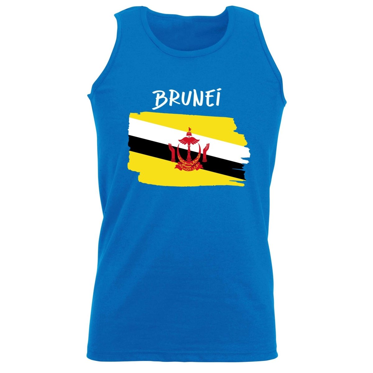 Brunei Country Flag Nationality - Vest Singlet Unisex Tank Top - 123t Australia | Funny T-Shirts Mugs Novelty Gifts