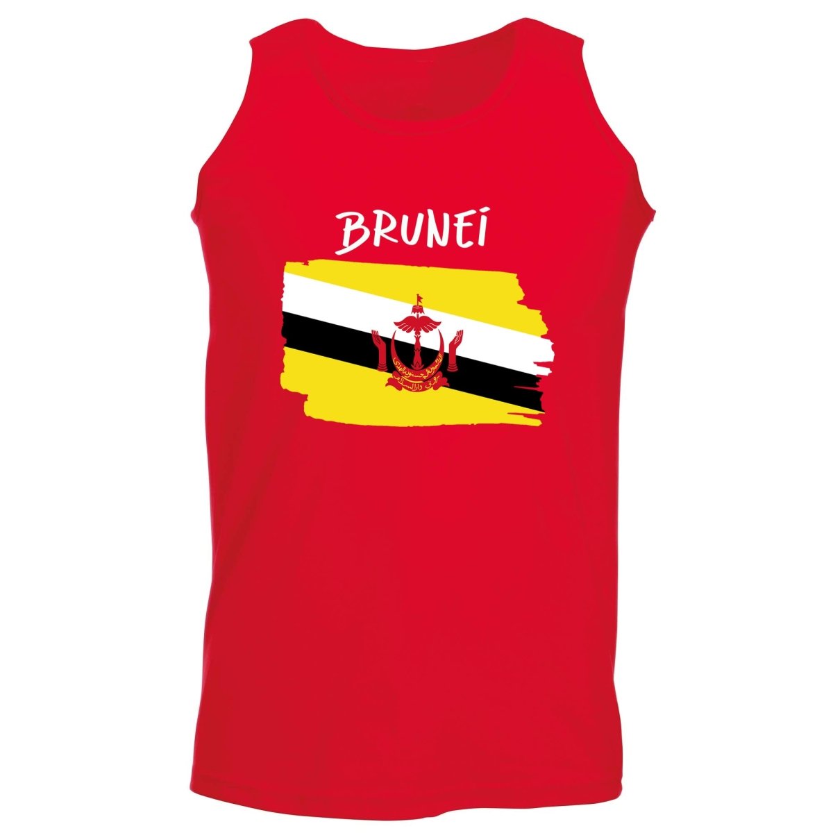 Brunei Country Flag Nationality - Vest Singlet Unisex Tank Top - 123t Australia | Funny T-Shirts Mugs Novelty Gifts