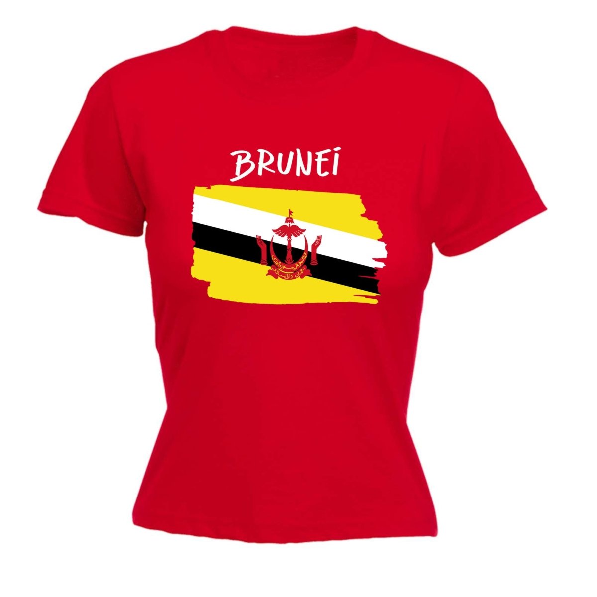 Brunei Country Flag Nationality - Womens T-Shirt T Shirt Tshirt - 123t Australia | Funny T-Shirts Mugs Novelty Gifts