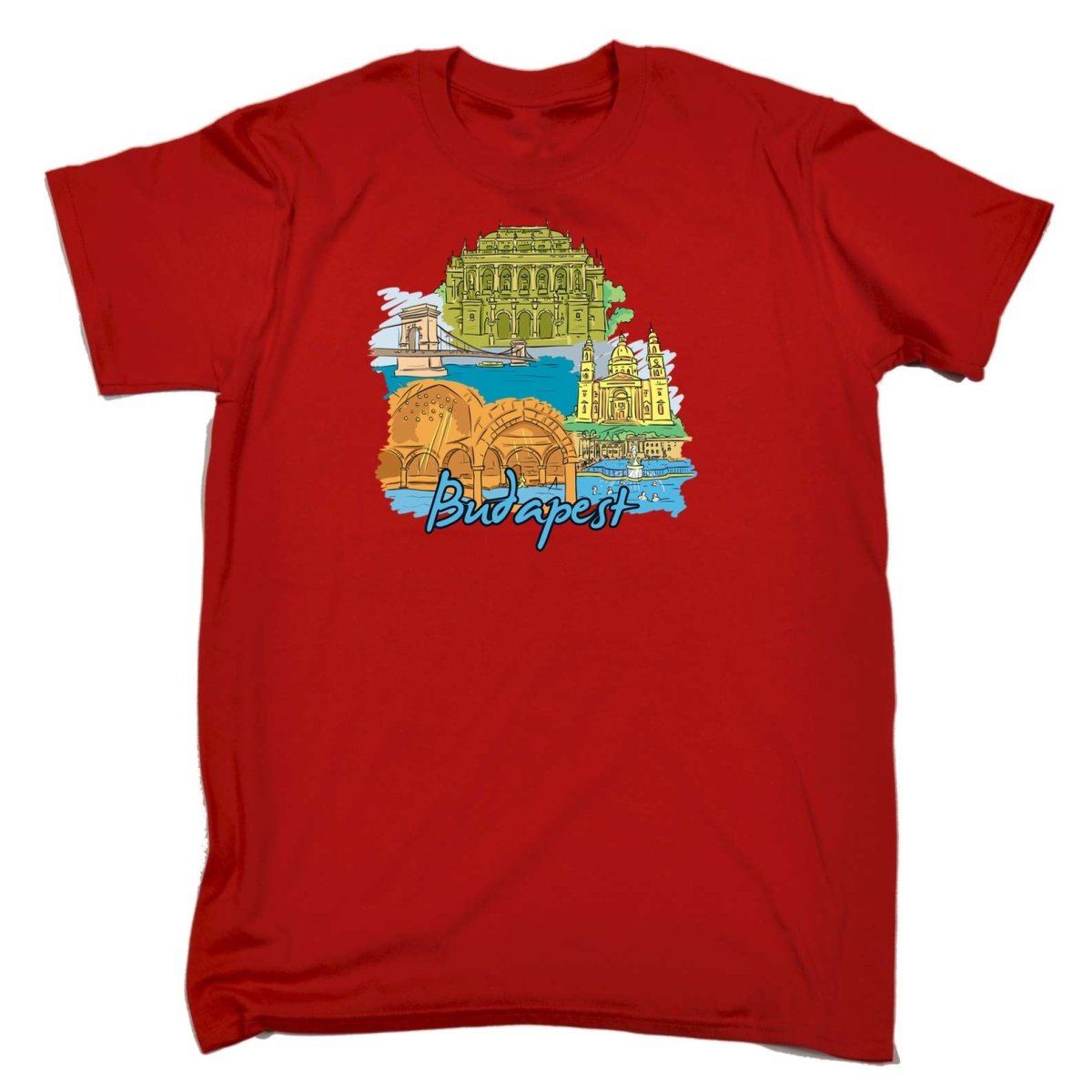 Budapest Hungary Country Flag Destination - Mens Funny T-Shirt Tshirts - 123t Australia | Funny T-Shirts Mugs Novelty Gifts