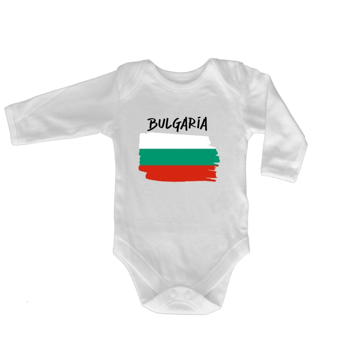 Bulgaria Country Flag Nationality - Babygrow Baby - 123t Australia | Funny T-Shirts Mugs Novelty Gifts