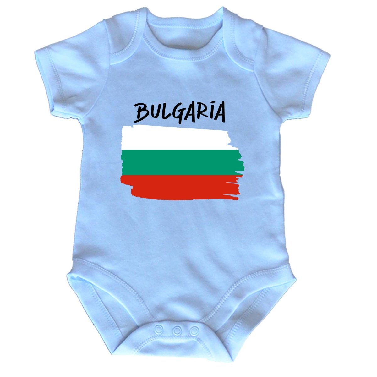 Bulgaria Country Flag Nationality - Babygrow Baby - 123t Australia | Funny T-Shirts Mugs Novelty Gifts