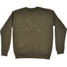 Bullet Holes Green - Funny Novelty Sweatshirt - 123t Australia | Funny T-Shirts Mugs Novelty Gifts