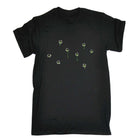 Bullet Holes Green - Mens Funny Novelty T-Shirt Tshirts BLACK T Shirt - 123t Australia | Funny T-Shirts Mugs Novelty Gifts