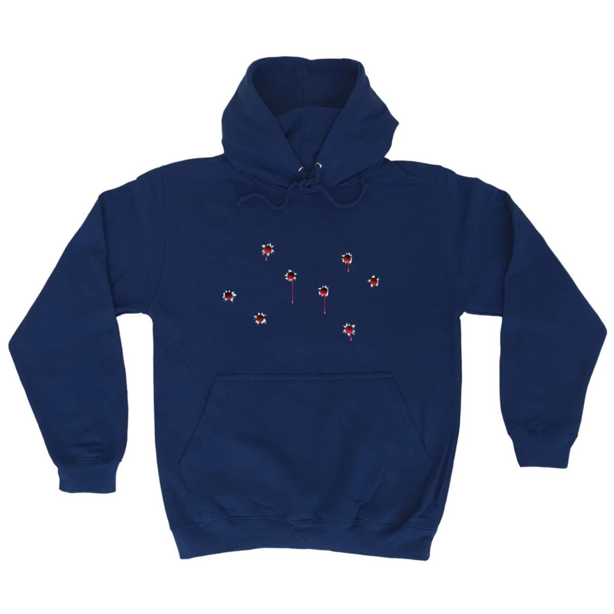 Bullet Holes Red - Funny Novelty Hoodies Hoodie - 123t Australia | Funny T-Shirts Mugs Novelty Gifts