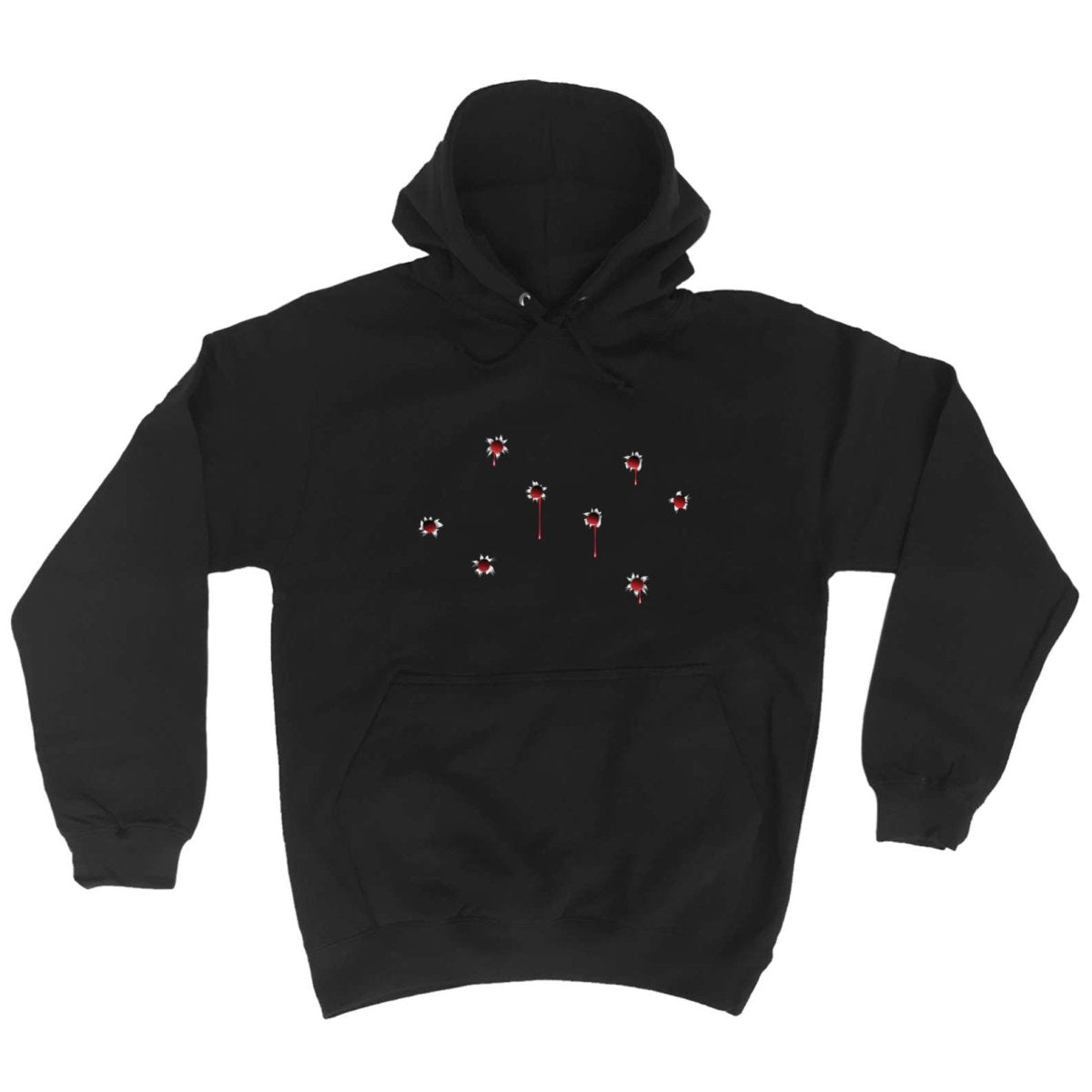 Bullet Holes Red - Funny Novelty Hoodies Hoodie - 123t Australia | Funny T-Shirts Mugs Novelty Gifts