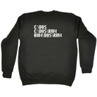 C Dos Run Computer - Funny Novelty Sweatshirt - 123t Australia | Funny T-Shirts Mugs Novelty Gifts