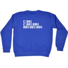 C Dos Run Computer - Funny Novelty Sweatshirt - 123t Australia | Funny T-Shirts Mugs Novelty Gifts