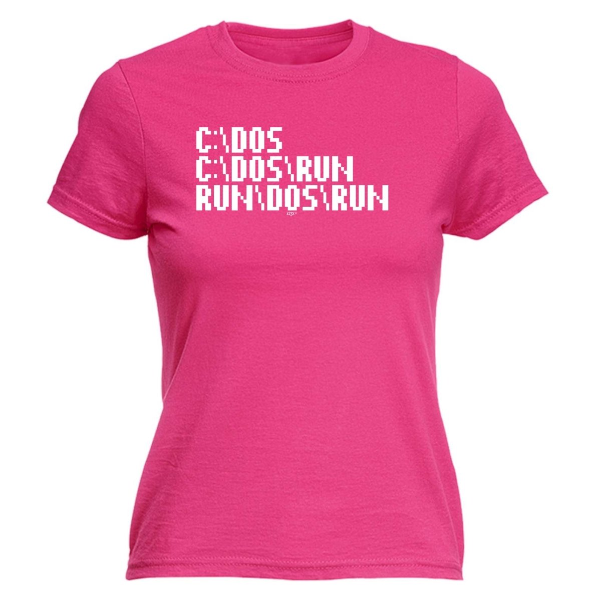 C Dos Run Computer - Funny Novelty Womens T-Shirt T Shirt Tshirt - 123t Australia | Funny T-Shirts Mugs Novelty Gifts