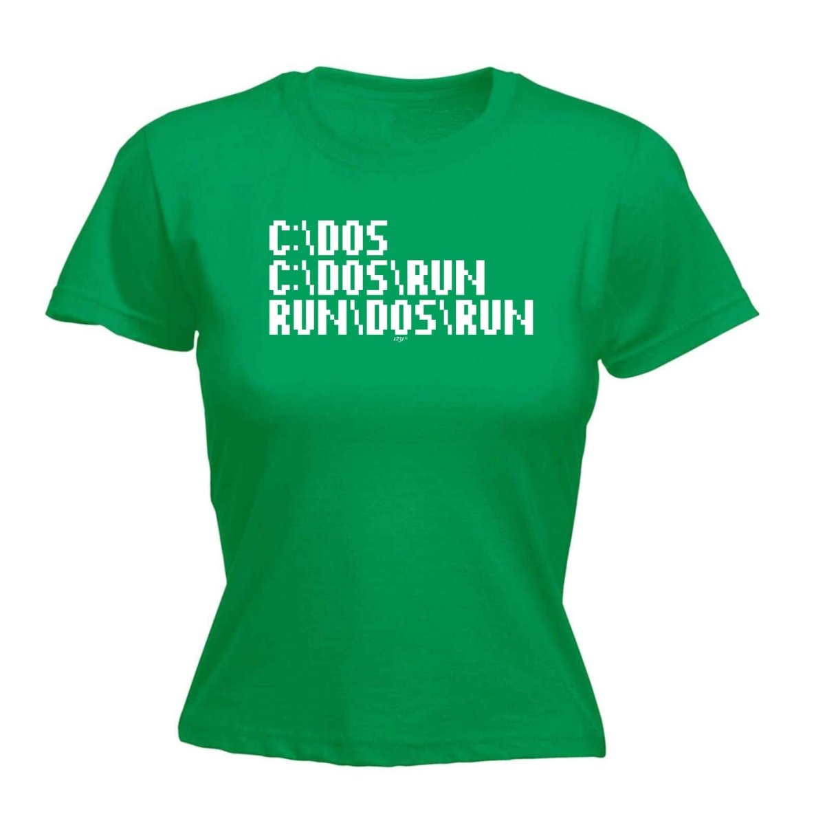 C Dos Run Computer - Funny Novelty Womens T-Shirt T Shirt Tshirt - 123t Australia | Funny T-Shirts Mugs Novelty Gifts