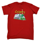 Calgary Canada Country Flag Destination - Mens Funny T-Shirt Tshirts - 123t Australia | Funny T-Shirts Mugs Novelty Gifts