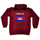 Cambodia Country Flag Nationality - Kids Children Hoodie - 123t Australia | Funny T-Shirts Mugs Novelty Gifts