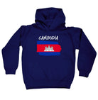 Cambodia Country Flag Nationality - Kids Children Hoodie - 123t Australia | Funny T-Shirts Mugs Novelty Gifts