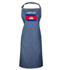 Cambodia Country Flag Nationality - Kitchen Apron - 123t Australia | Funny T-Shirts Mugs Novelty Gifts