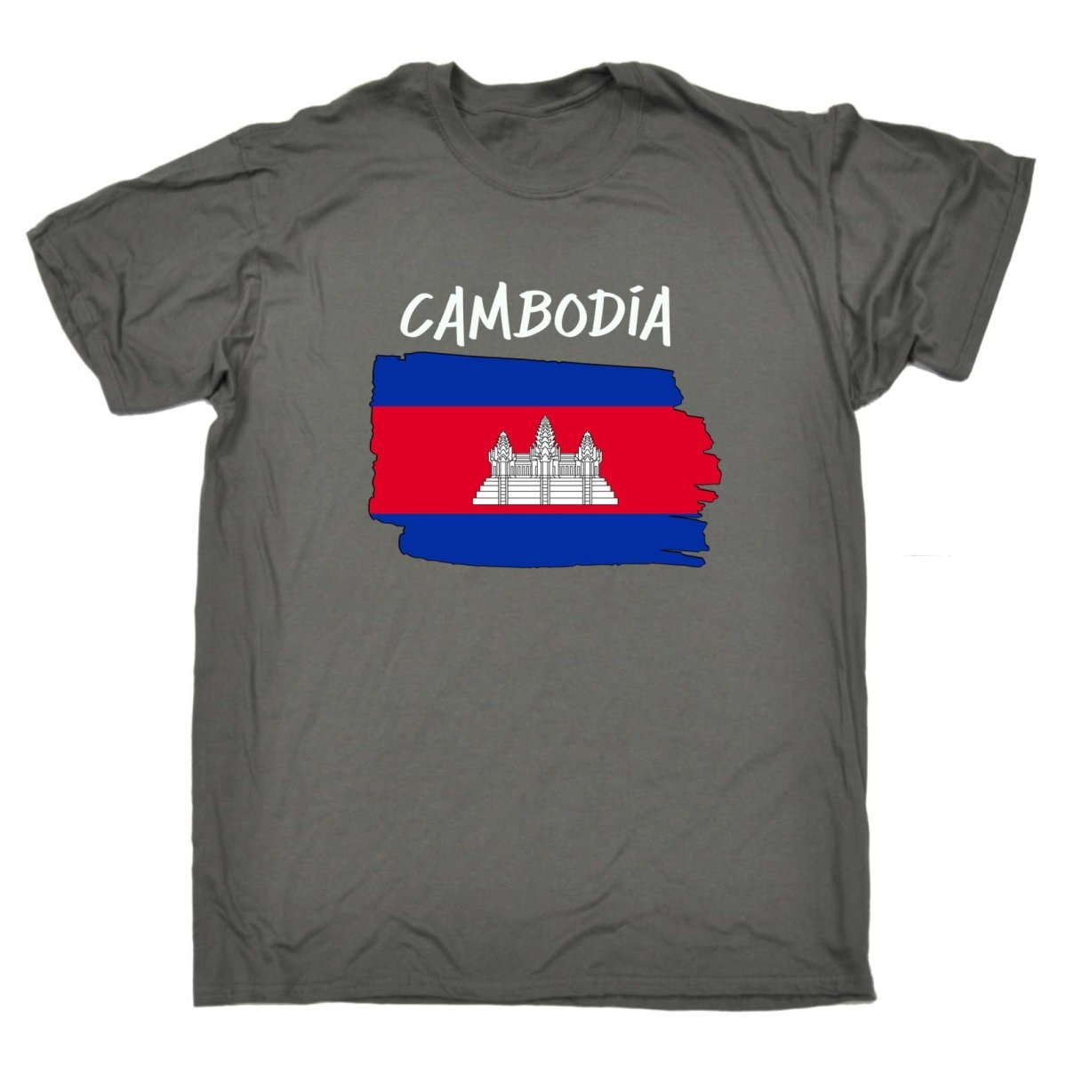 Cambodia - Country Flag Nationality Mens T-Shirt T Shirt Tshirts - 123t Australia | Funny T-Shirts Mugs Novelty Gifts