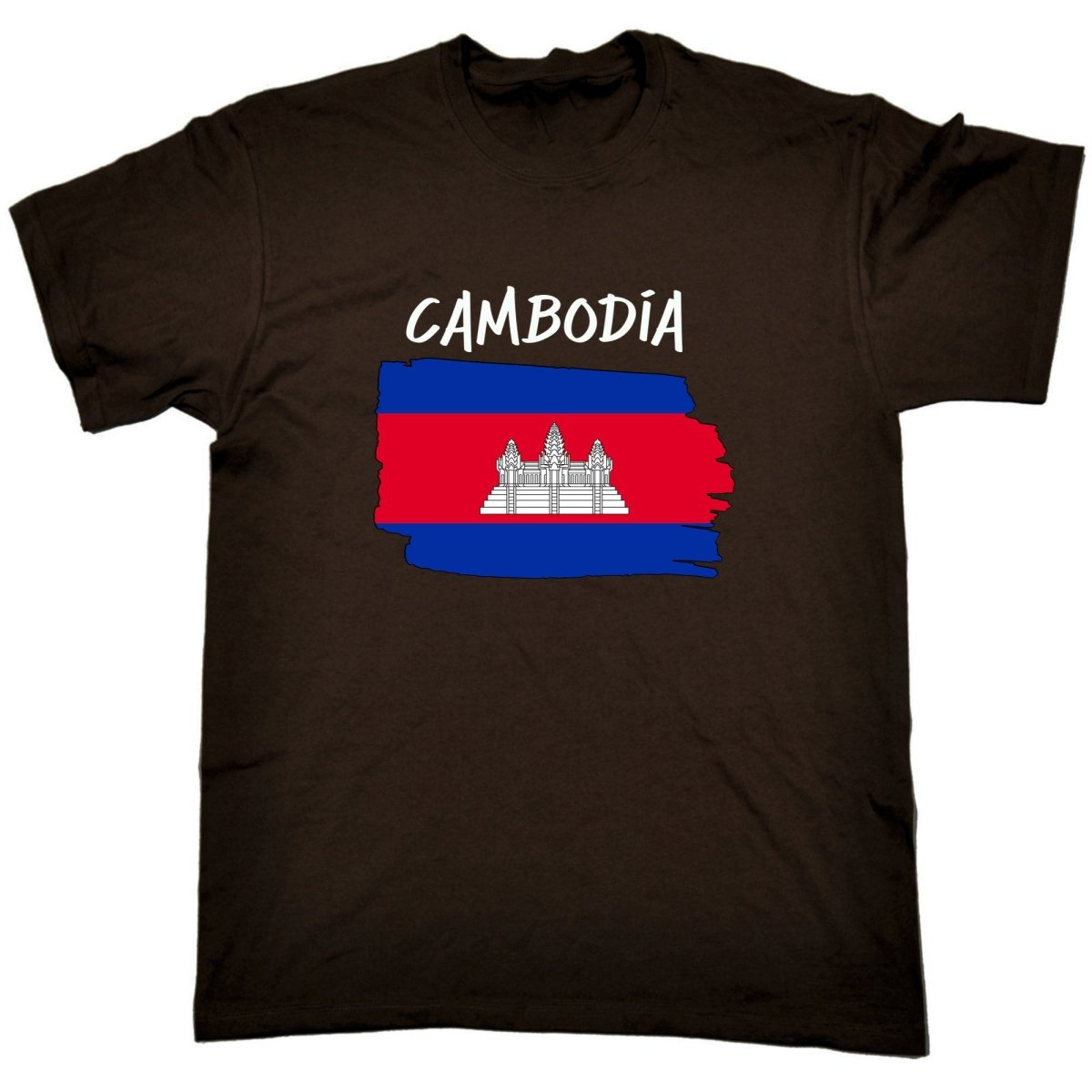 Cambodia - Country Flag Nationality Mens T-Shirt T Shirt Tshirts - 123t Australia | Funny T-Shirts Mugs Novelty Gifts