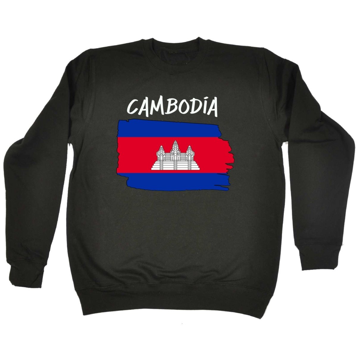 Cambodia Country Flag Nationality - Sweatshirt - 123t Australia | Funny T-Shirts Mugs Novelty Gifts