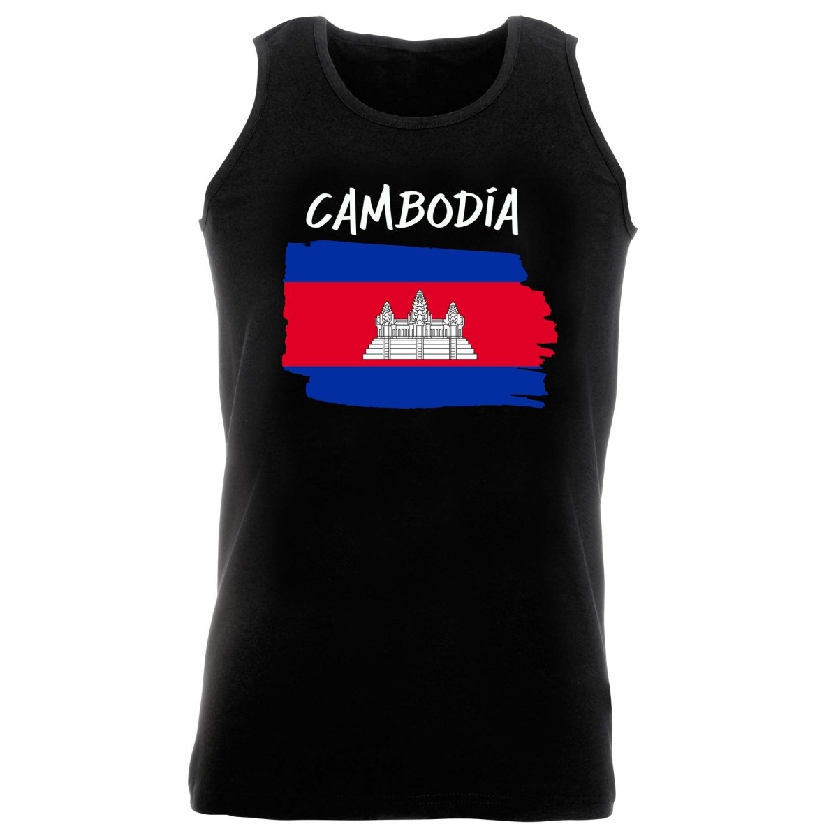 Cambodia Country Flag Nationality - Vest Singlet Unisex Tank Top - 123t Australia | Funny T-Shirts Mugs Novelty Gifts