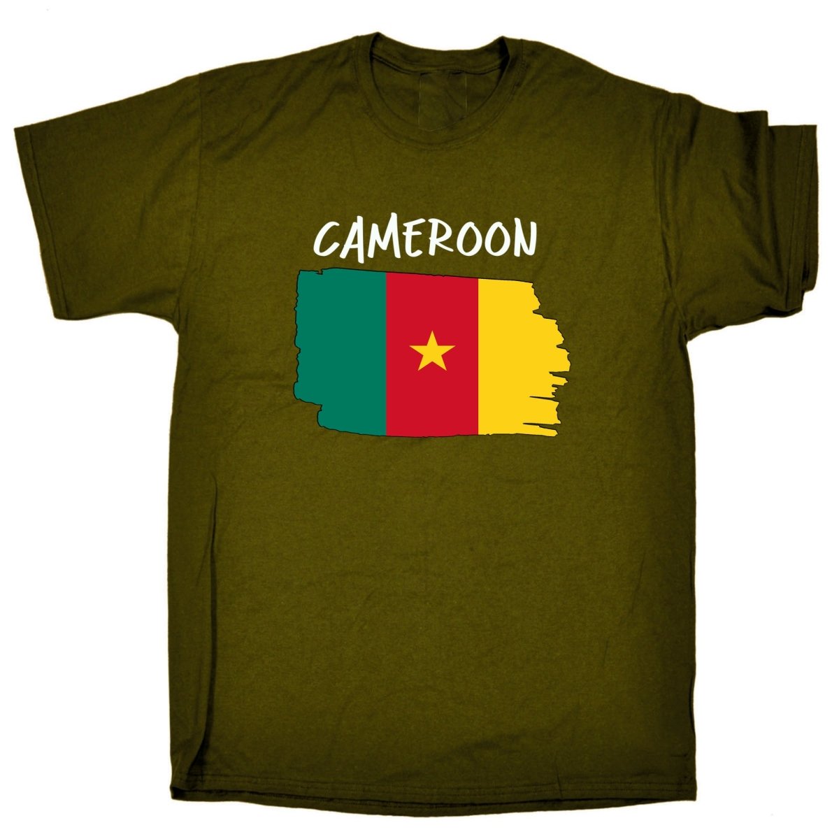 Cameroon - Country Flag Nationality Mens T-Shirt T Shirt Tshirts - 123t Australia | Funny T-Shirts Mugs Novelty Gifts