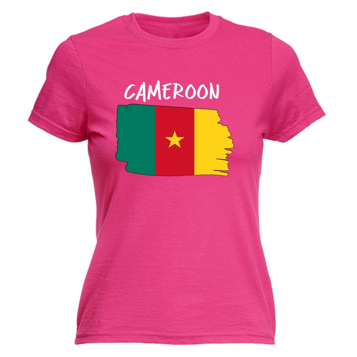 Cameroon Country Flag Nationality - Womens T-Shirt T Shirt Tshirt - 123t Australia | Funny T-Shirts Mugs Novelty Gifts