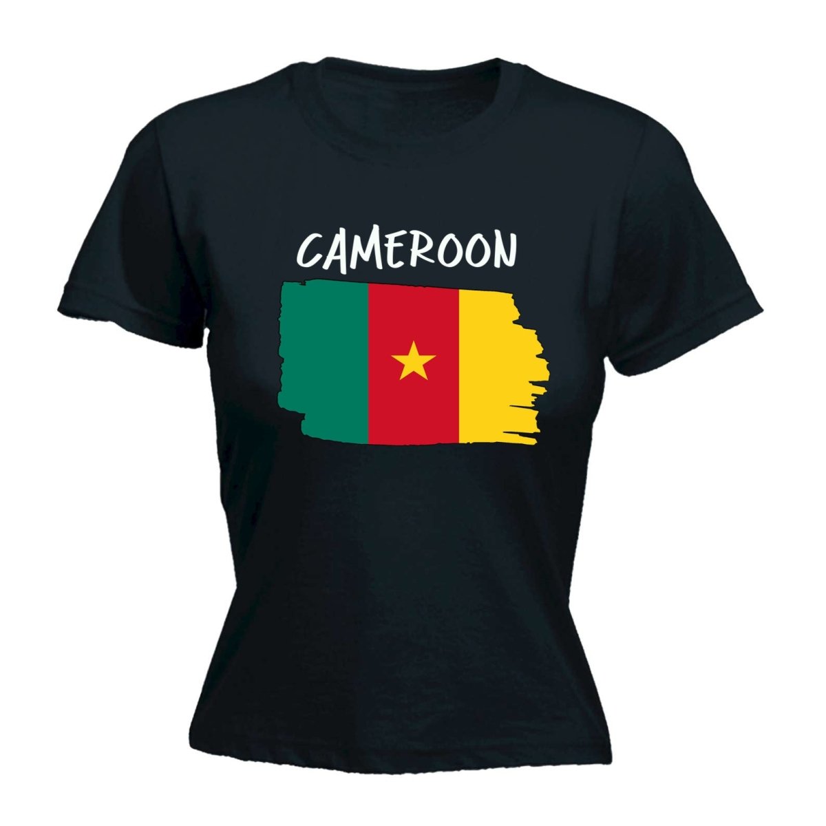 Cameroon Country Flag Nationality - Womens T-Shirt T Shirt Tshirt - 123t Australia | Funny T-Shirts Mugs Novelty Gifts