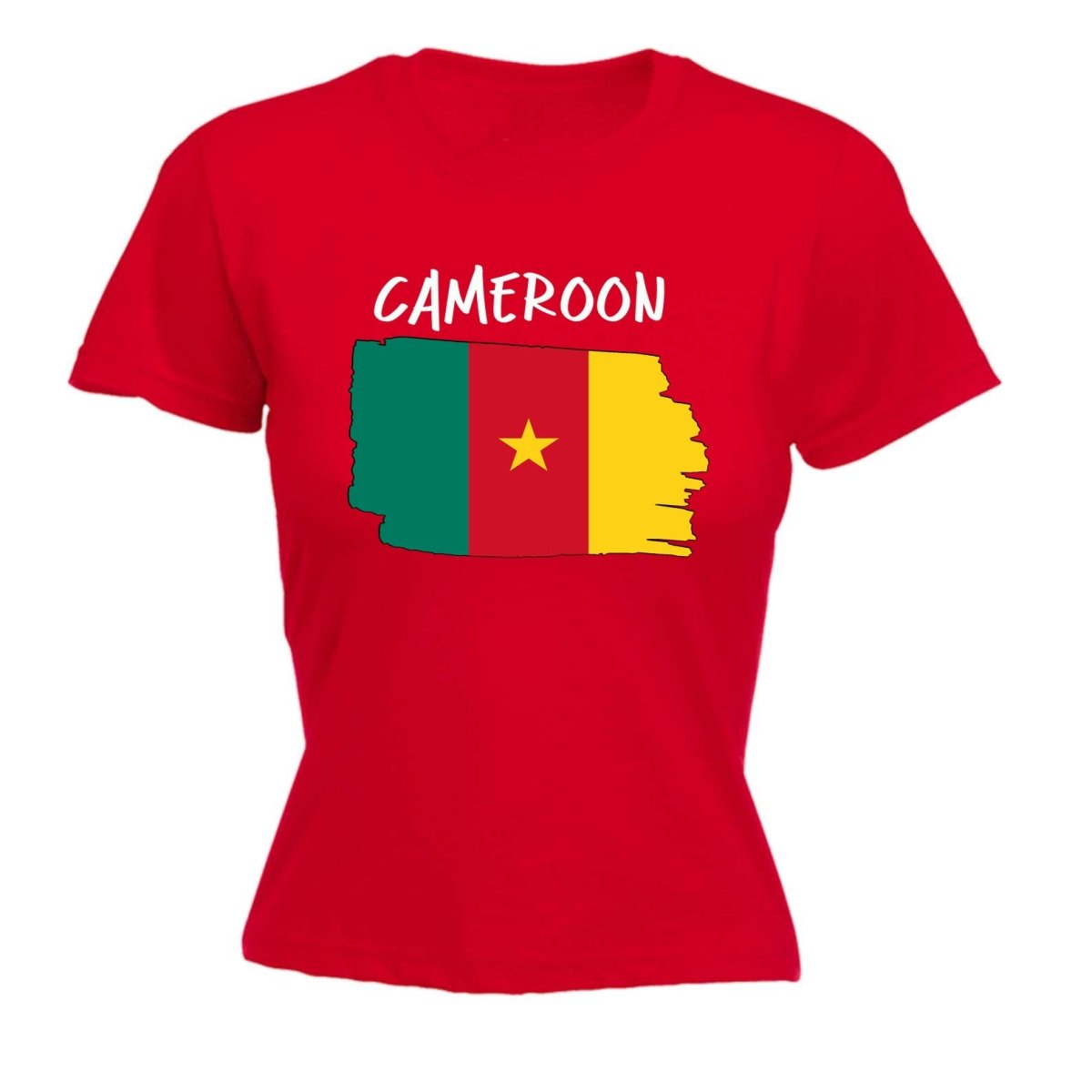 Cameroon Country Flag Nationality - Womens T-Shirt T Shirt Tshirt - 123t Australia | Funny T-Shirts Mugs Novelty Gifts