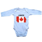 Canada Country Flag Nationality - Babygrow Baby - 123t Australia | Funny T-Shirts Mugs Novelty Gifts