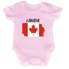 Canada Country Flag Nationality - Babygrow Baby - 123t Australia | Funny T-Shirts Mugs Novelty Gifts